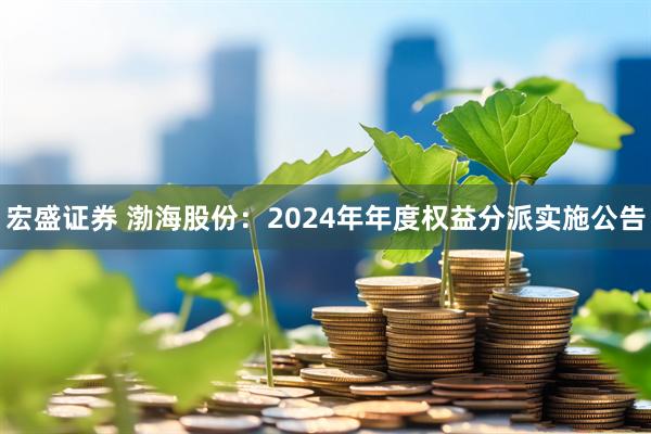 宏盛證券 渤海股份：2024年年度權益分派實施公告